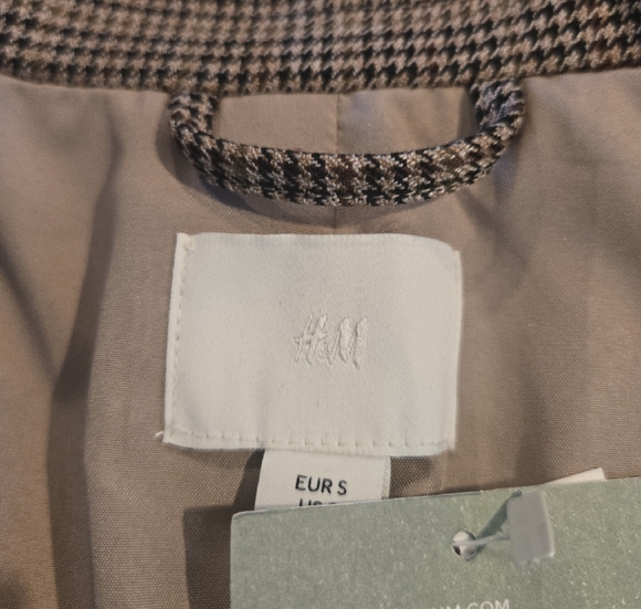 H&M Tan Checkered Blazer - Picture 10 of 11
